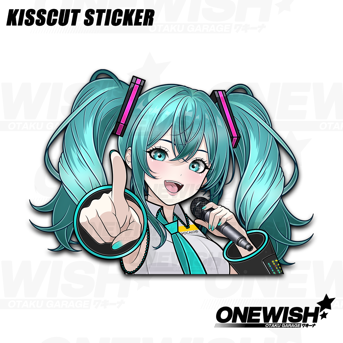 Miku Peeker Sticker