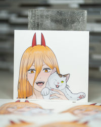 Power & Kitty Sticker