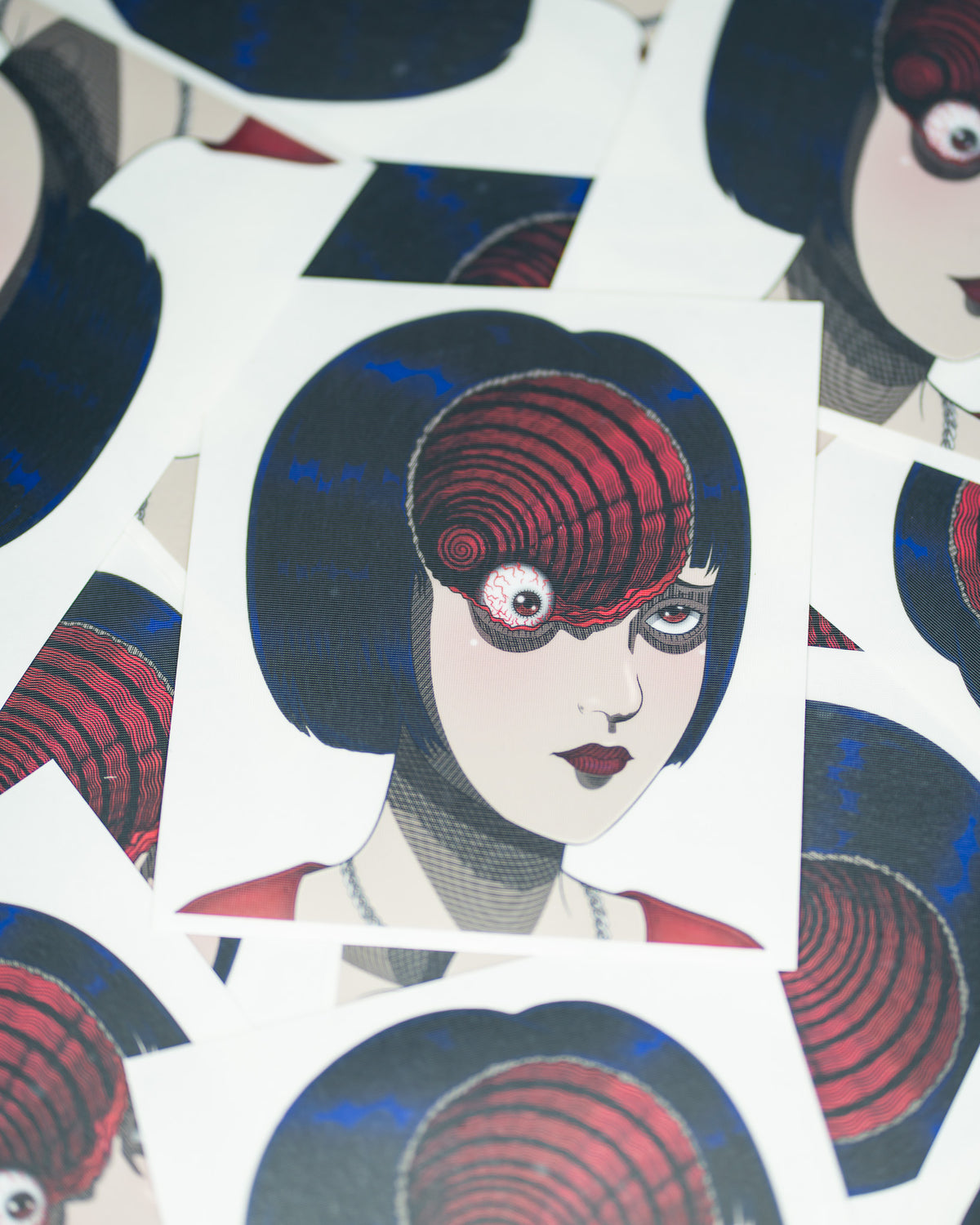 Uzumaki Horror Peeker Sticker