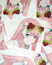 Zero Two Flower Peeker