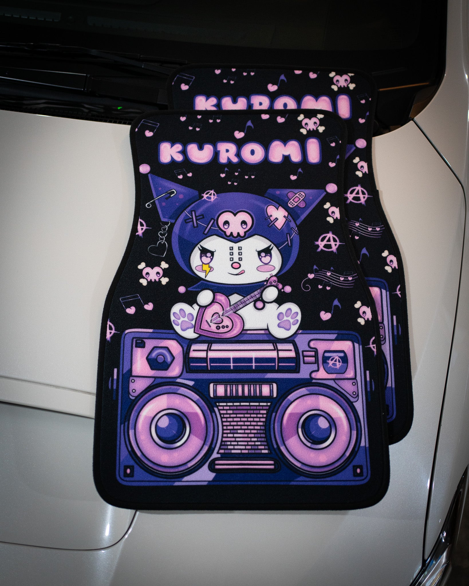 Kuromi "Purple Punk" Car Mats