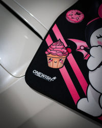 Pink Goth Bunny Car Mats