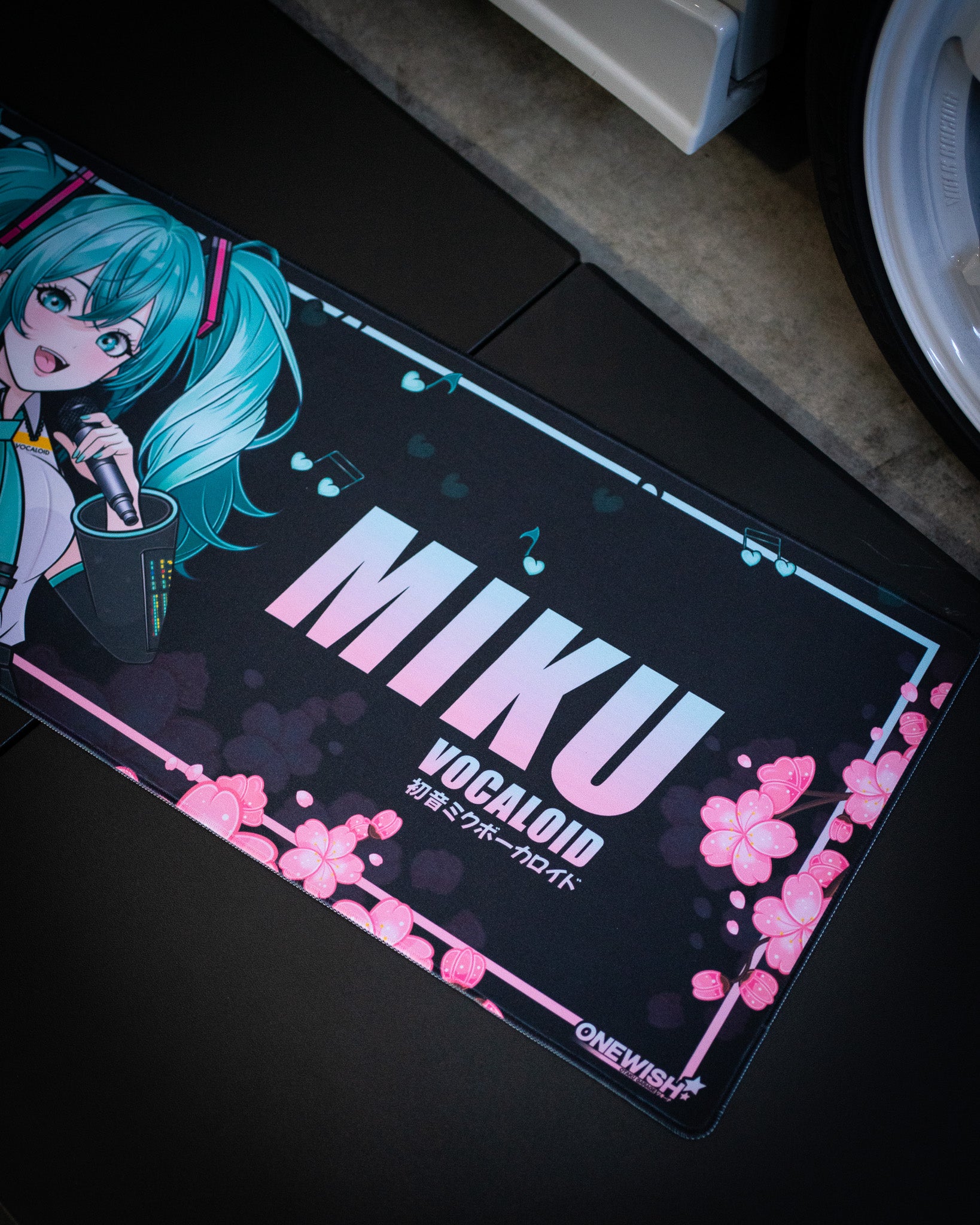 Miku Desk Mat Black – One Wish Otaku Garage