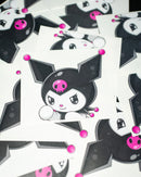 Pink Goth Bunny Sticker