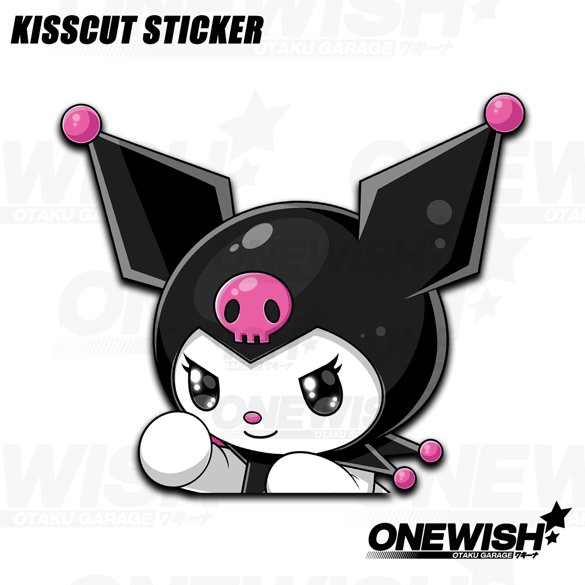 Pink Goth Bunny Sticker