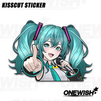 Miku Hatsune Peeker Sticker
