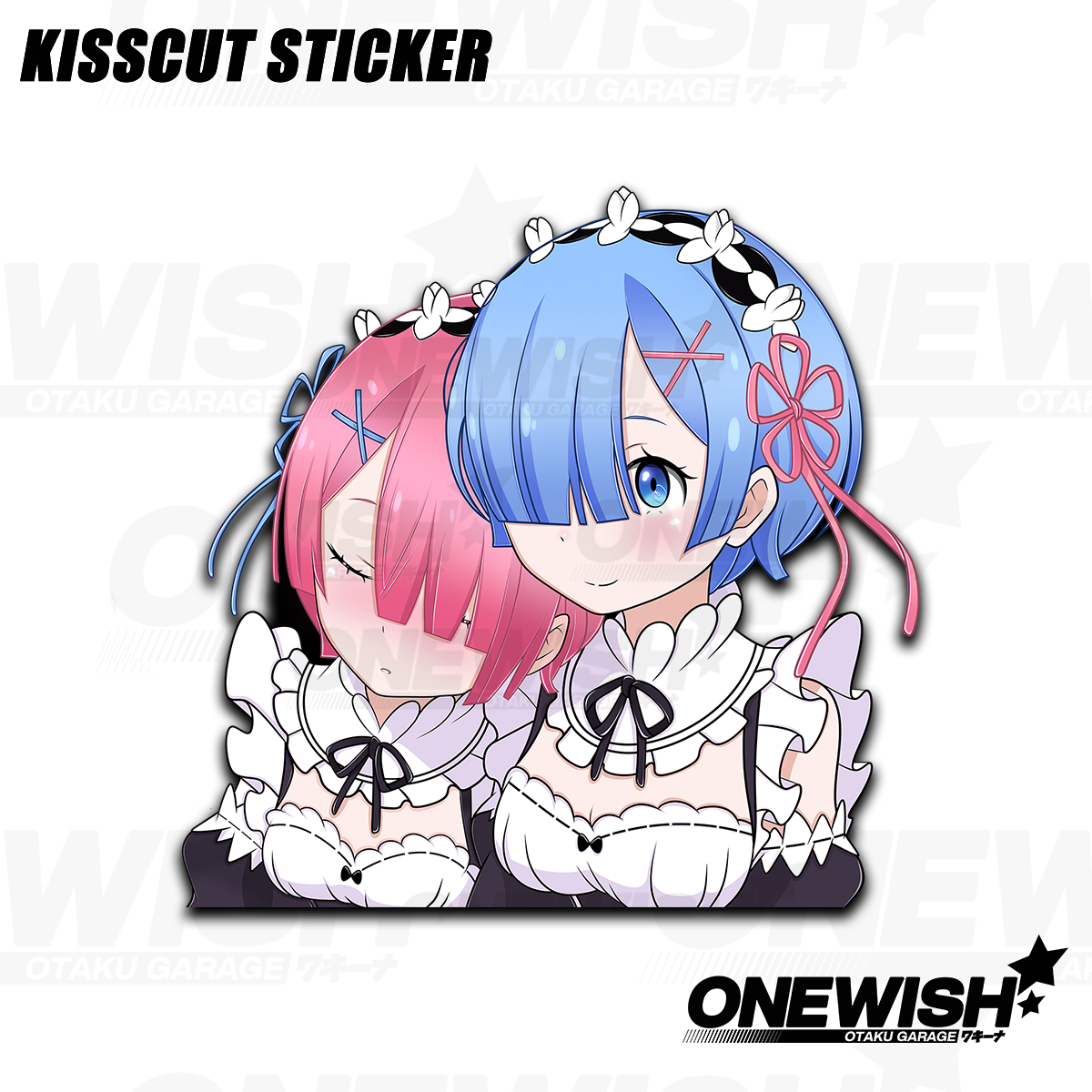 Rem & Ram Sticker