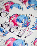 Rem & Ram Sticker
