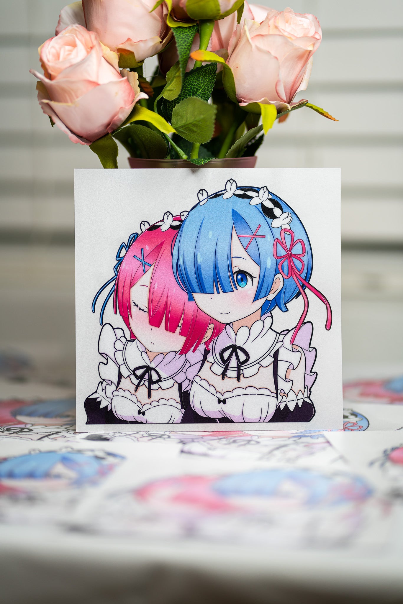 Rem & Ram Sticker